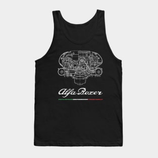 Italian Boxer engine on white Tank Top